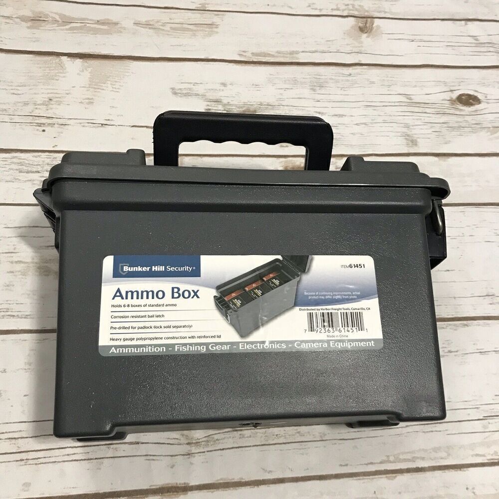 Bunker Hill Security Ammo Dry Box‎  Holds 6-8 Boxes of Ammo